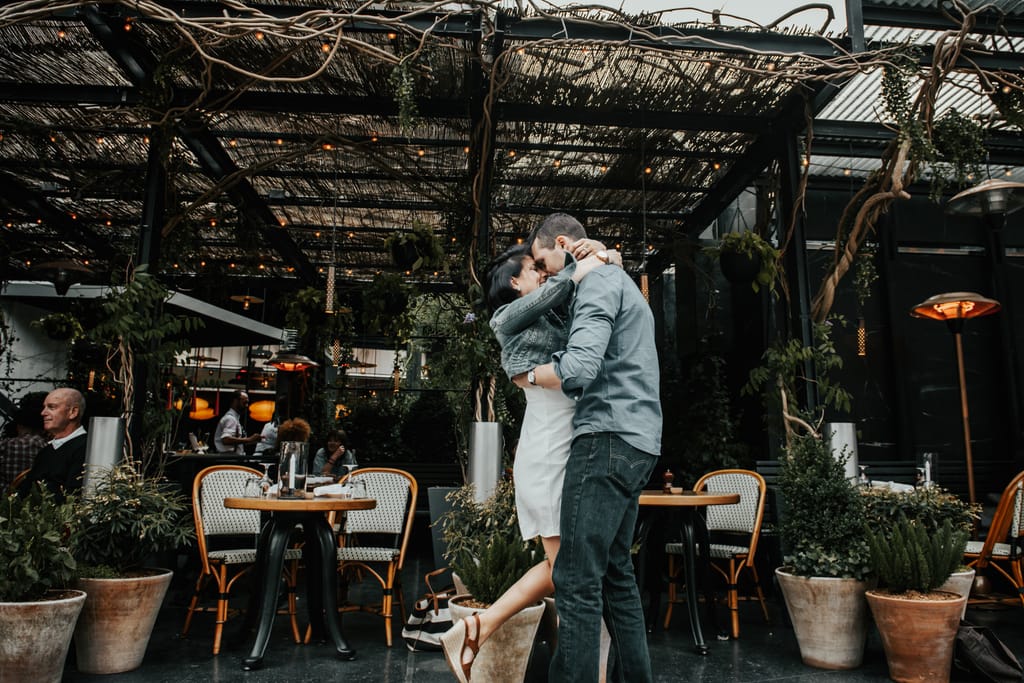 Lauren and Justin during their engagement session