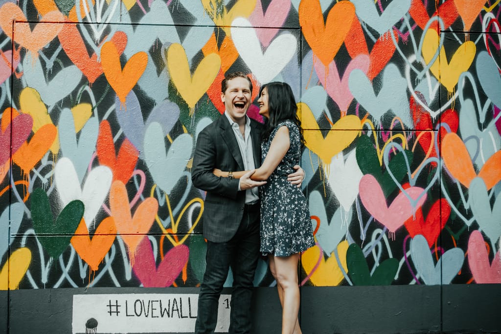 Lilly and David during their engagement session, photograph 15 of 24