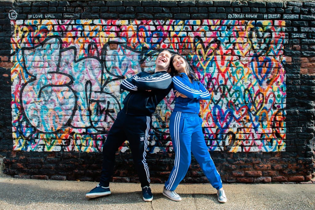 Lilly and David during their engagement session, photograph 1 of 24