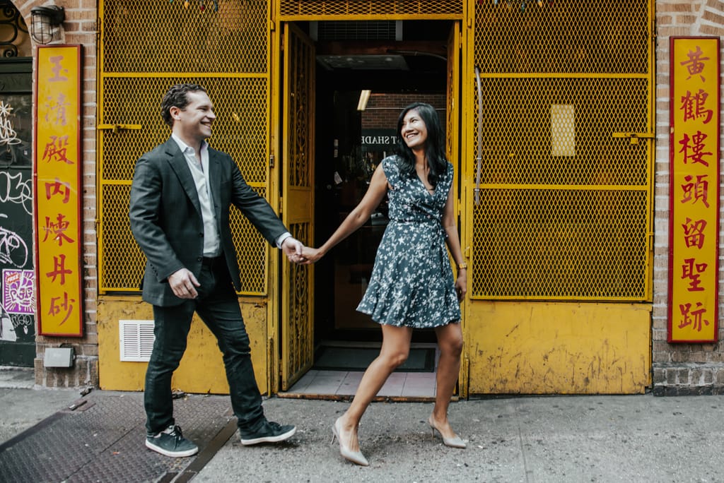 Lilly and David during their engagement session, photograph 12 of 24