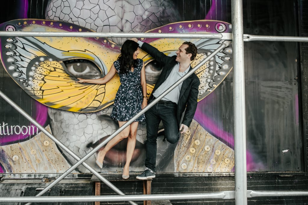 Lilly and David during their engagement session, photograph 16 of 24
