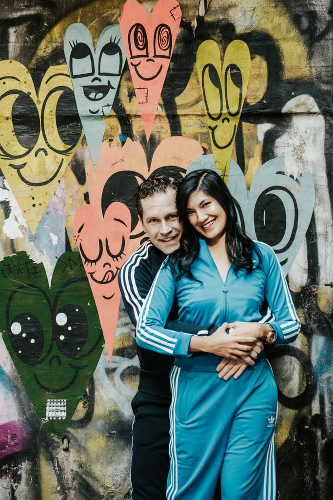 Lilly and David during their engagement session, photograph 5 of 24