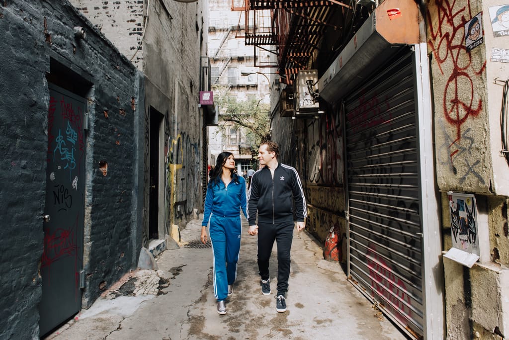 Lilly and David during their engagement session, photograph 9 of 24