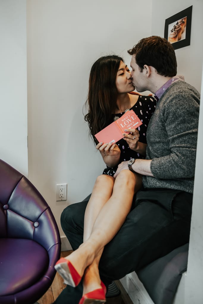 Xiayu and Josh during their engagement session, photograph 25 of 38