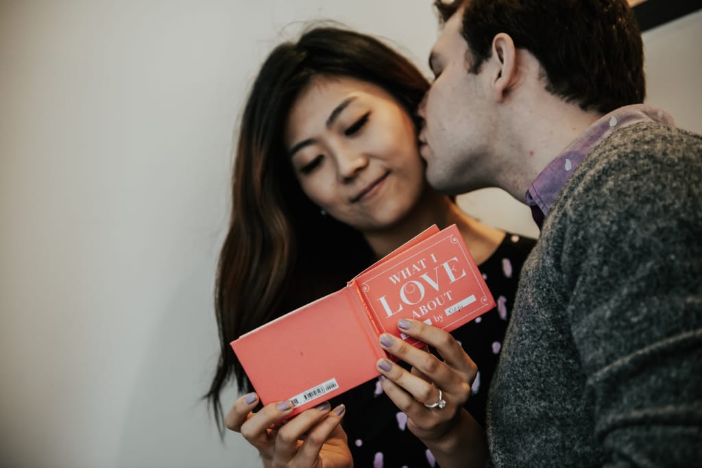 Xiayu and Josh during their engagement session, photograph 24 of 38