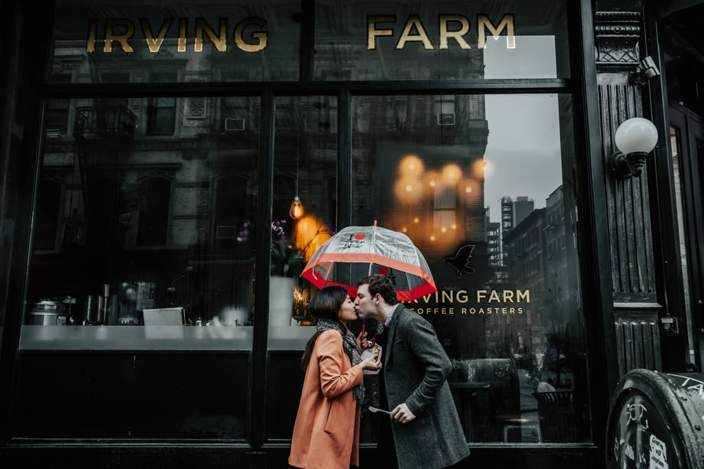 Xiayu and Josh during their engagement session