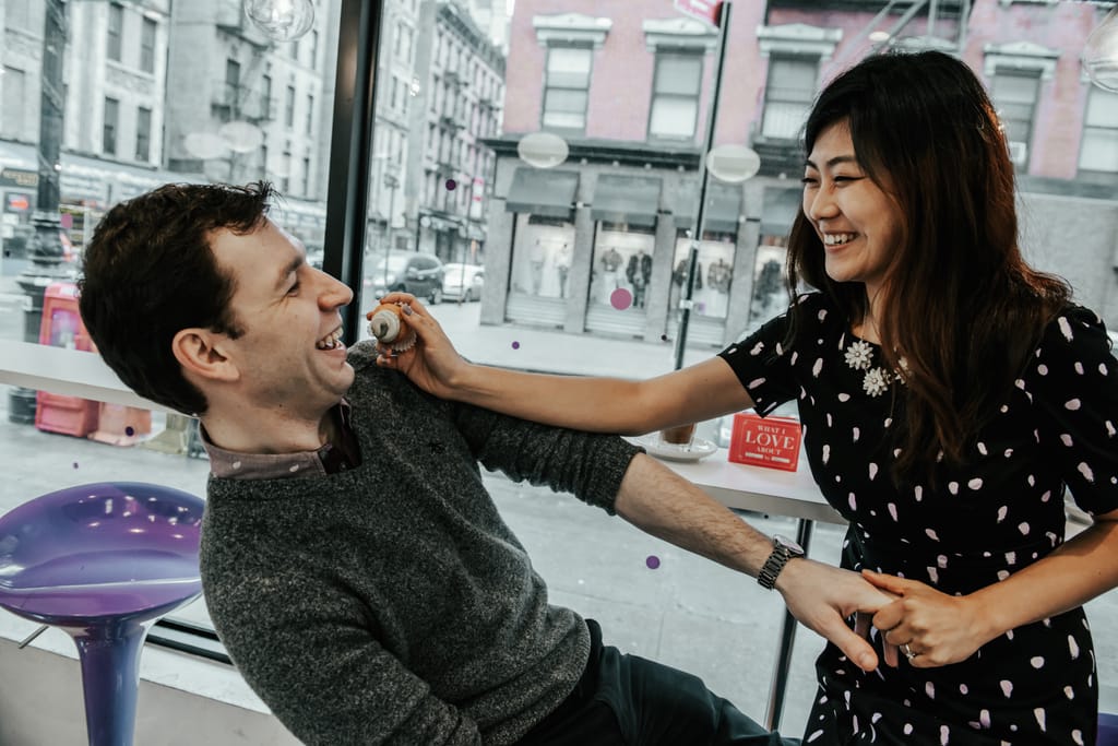 Xiayu and Josh during their engagement session, photograph 30 of 38