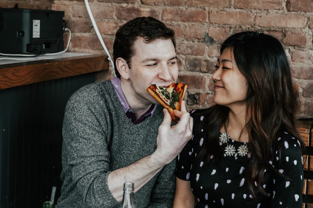 Xiayu and Josh during their engagement session, photograph 6 of 38