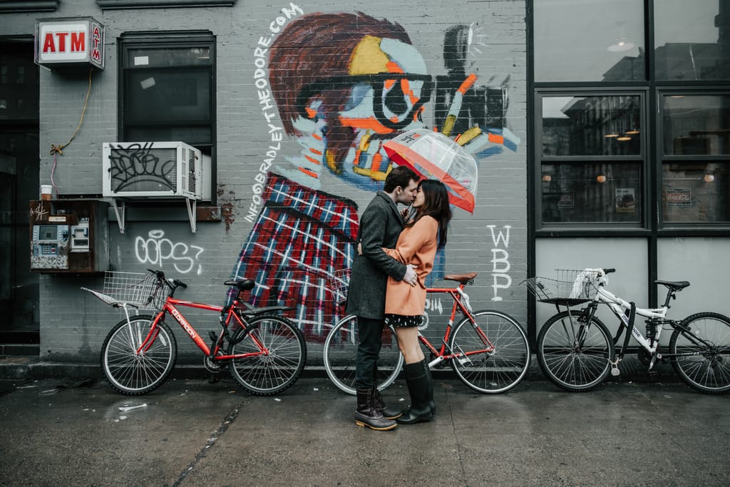 Xiayu and Josh during their engagement session, photograph 14 of 38
