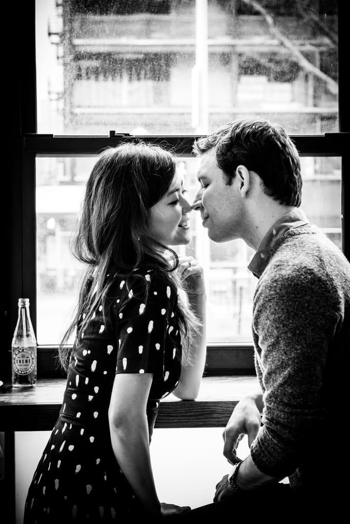 Xiayu and Josh during their engagement session, photograph 11 of 38