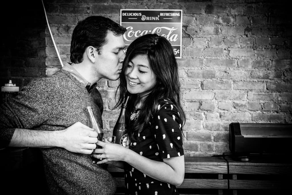 Xiayu and Josh during their engagement session, photograph 5 of 38