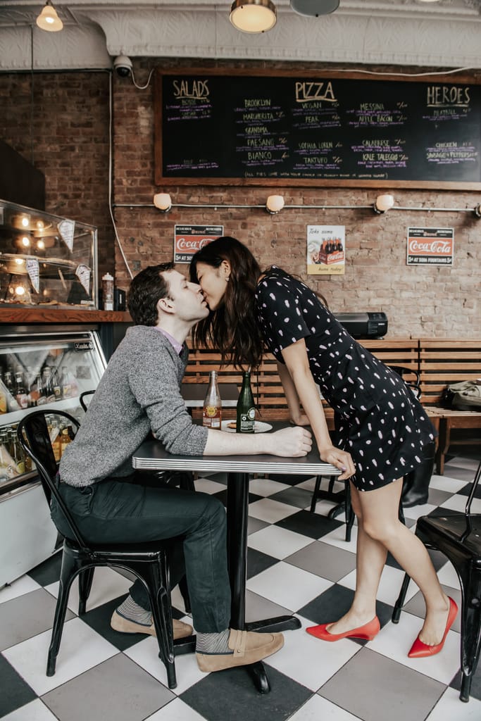 Xiayu and Josh during their engagement session, photograph 9 of 38