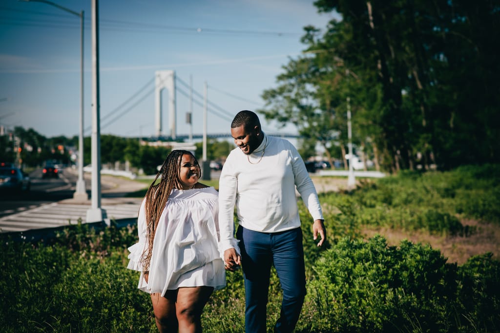 Zineah and Devonte during their engagement session, photograph 13 of 22