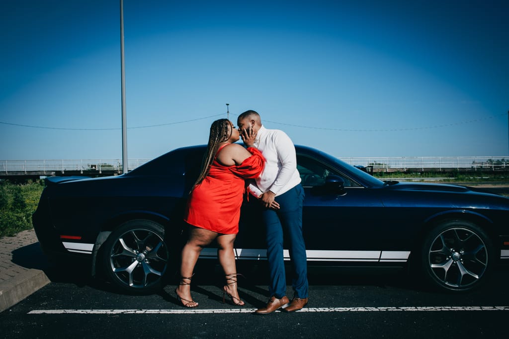 Zineah and Devonte during their engagement session, photograph 9 of 22