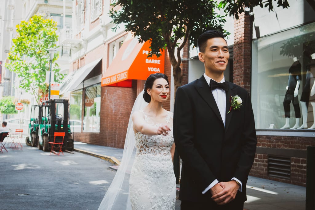Alex and Will on their wedding day, photograph 30 of 172