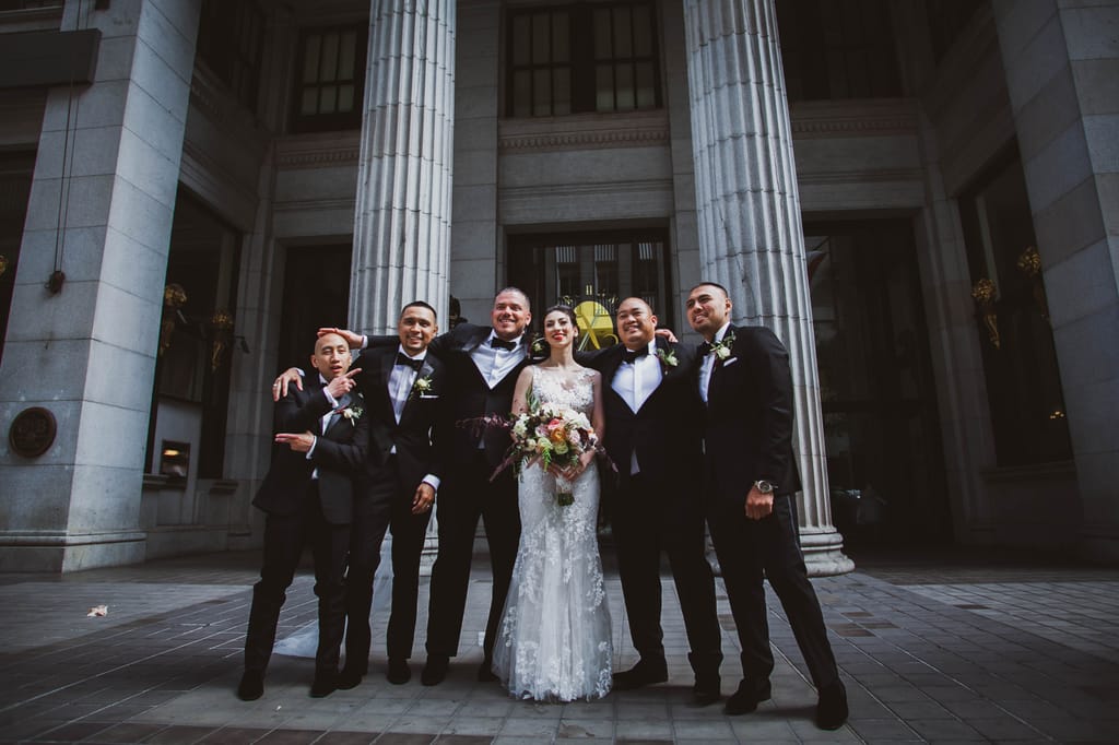 Alex and Will on their wedding day, photograph 77 of 172