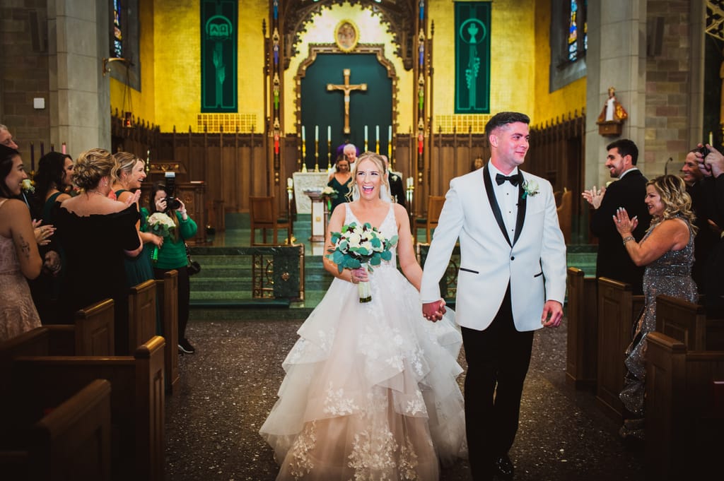 Caroline and Brendan on their wedding day, photograph 42 of 95