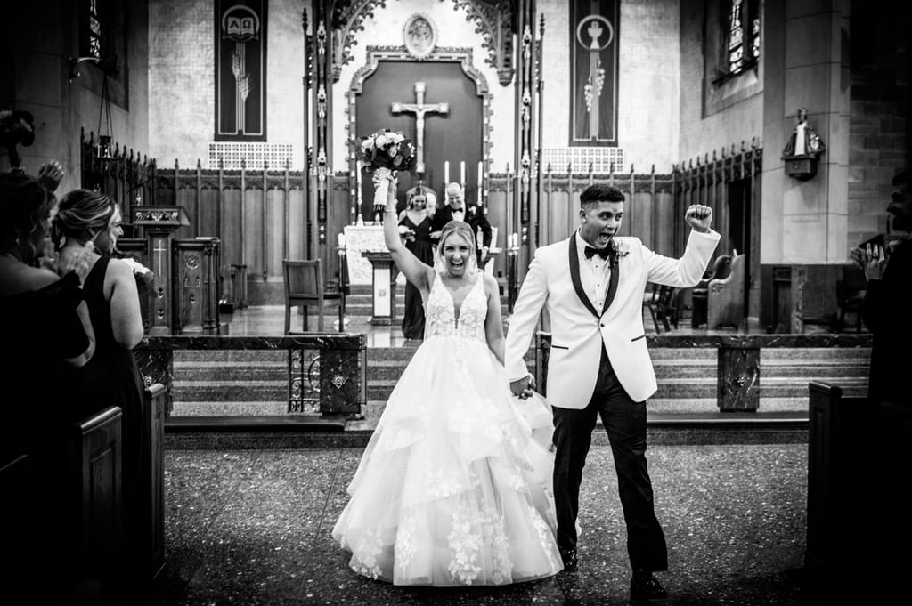 Caroline and Brendan on their wedding day, photograph 41 of 95
