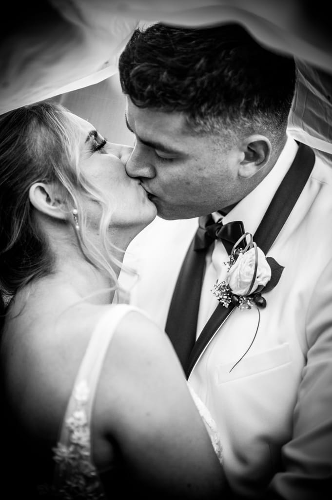 Caroline and Brendan on their wedding day, photograph 68 of 95