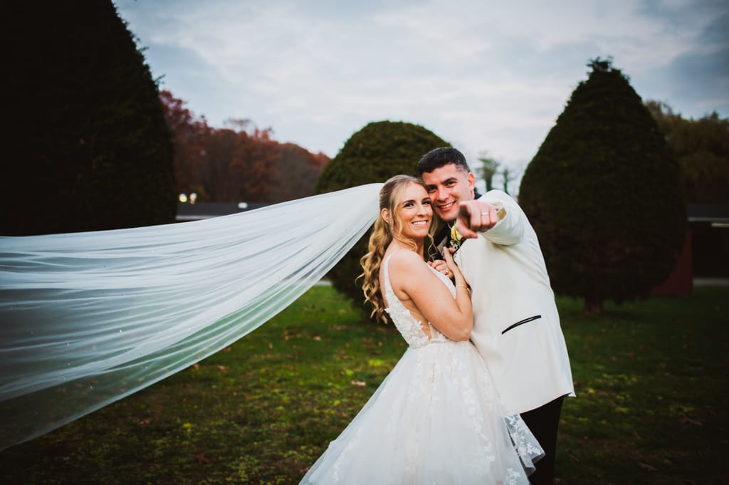 Caroline and Brendan on their wedding day