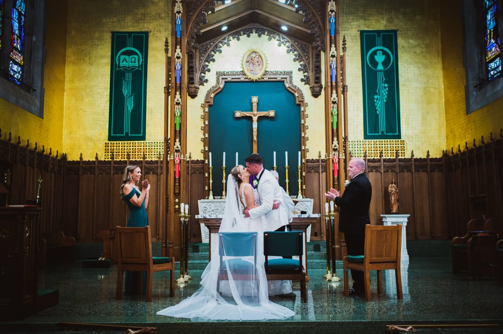 Caroline and Brendan on their wedding day, photograph 37 of 95