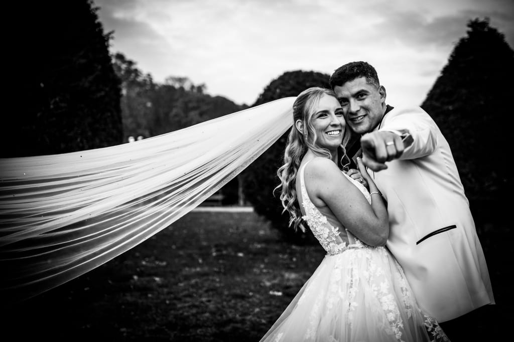 Caroline and Brendan on their wedding day, photograph 70 of 95