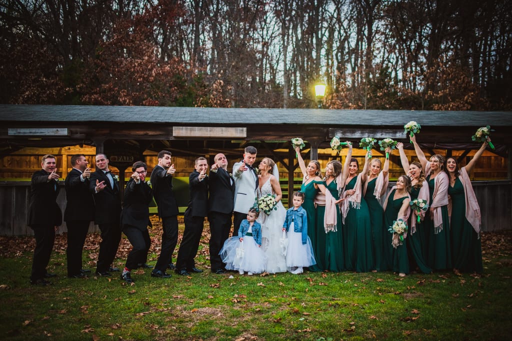 Caroline and Brendan on their wedding day, photograph 75 of 95