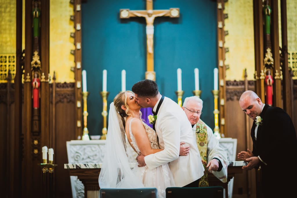 Caroline and Brendan on their wedding day, photograph 38 of 95