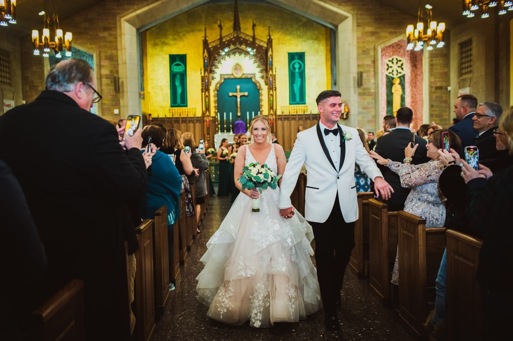 Caroline and Brendan on their wedding day, photograph 44 of 95