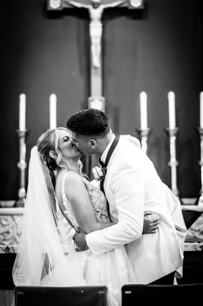 Caroline and Brendan on their wedding day, photograph 39 of 95