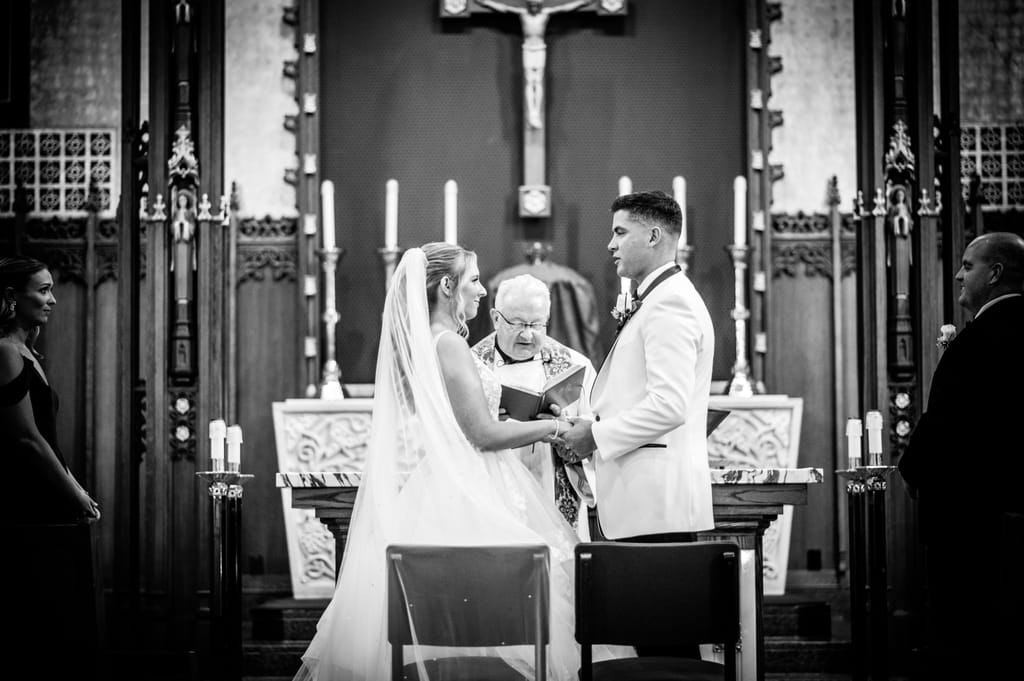Caroline and Brendan on their wedding day, photograph 35 of 95