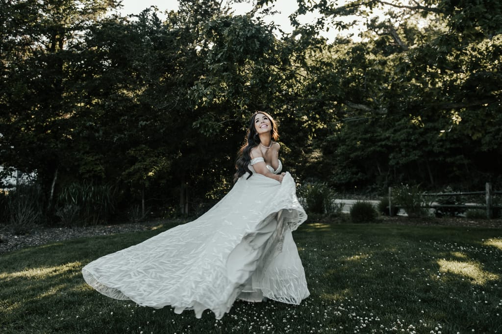 Emmily and Danny on their wedding day
