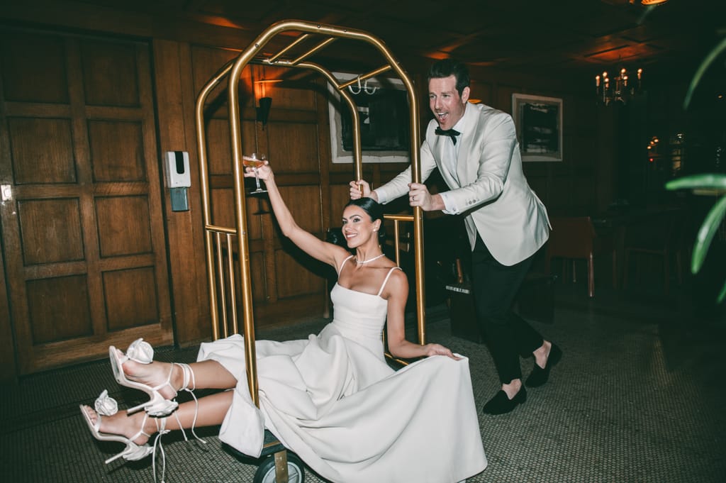 KC and Brittany on their wedding day