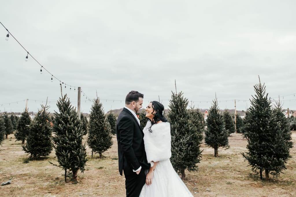 Kristen and Mike on their wedding day