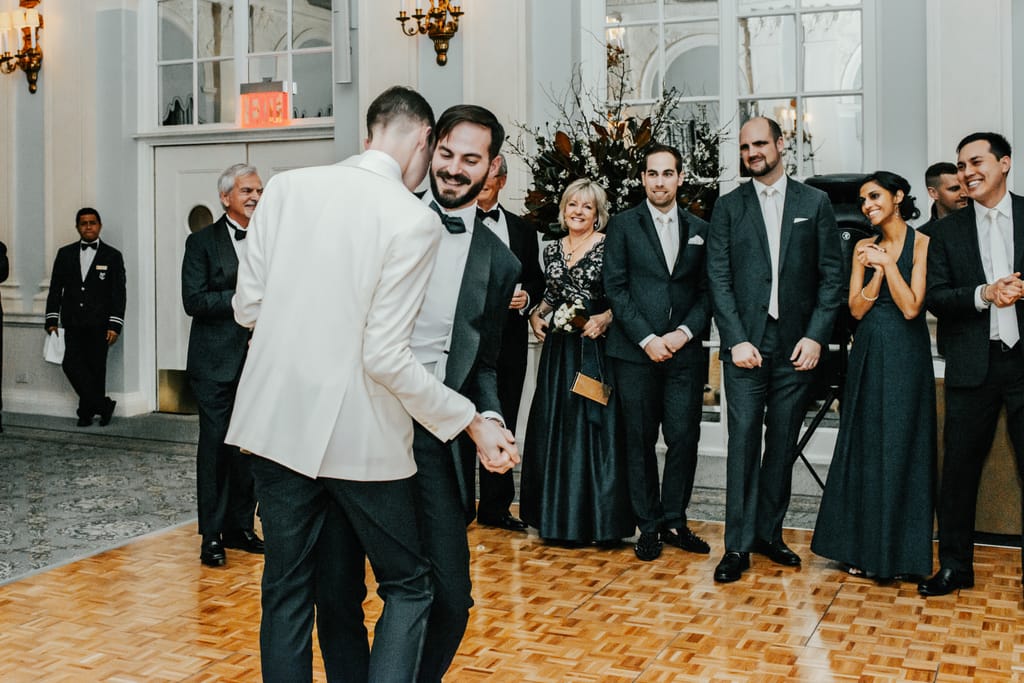 Kyle and Carl on their wedding day, photograph 71 of 100
