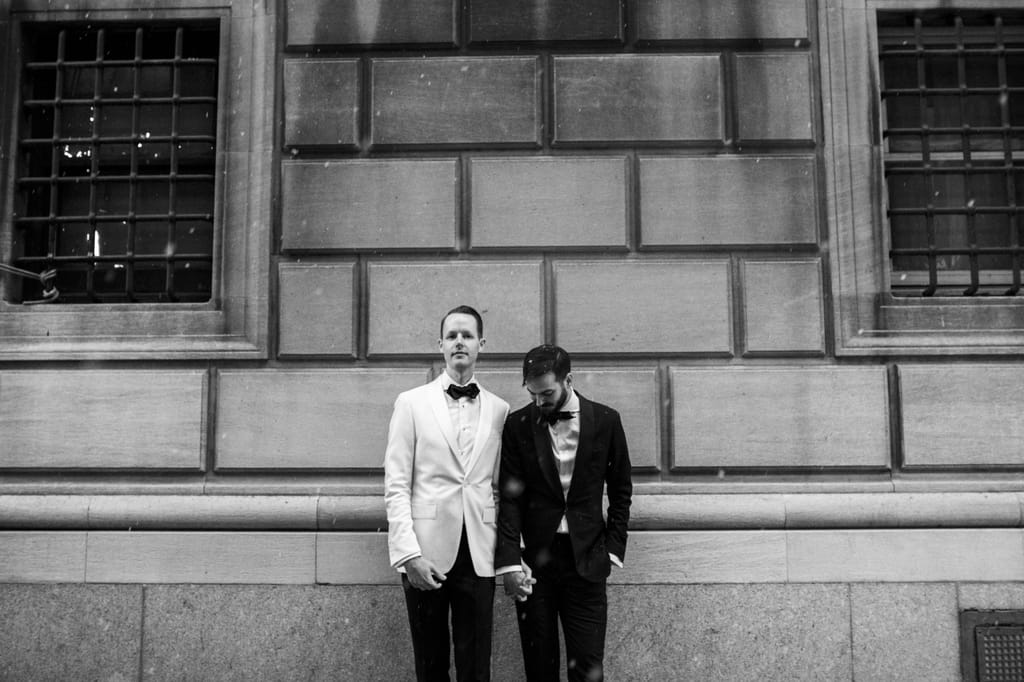 Kyle and Carl on their wedding day, photograph 37 of 100