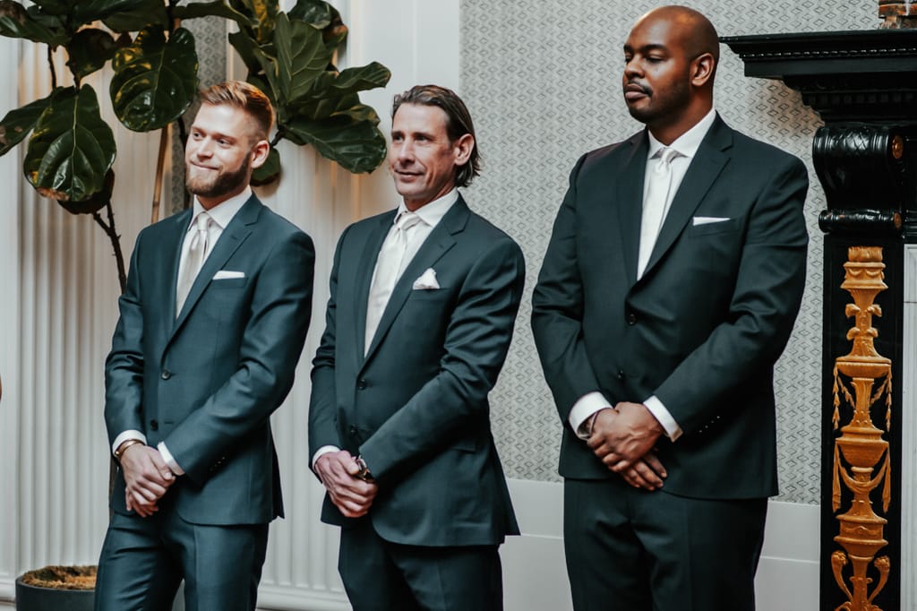 Kyle and Carl on their wedding day, photograph 51 of 100