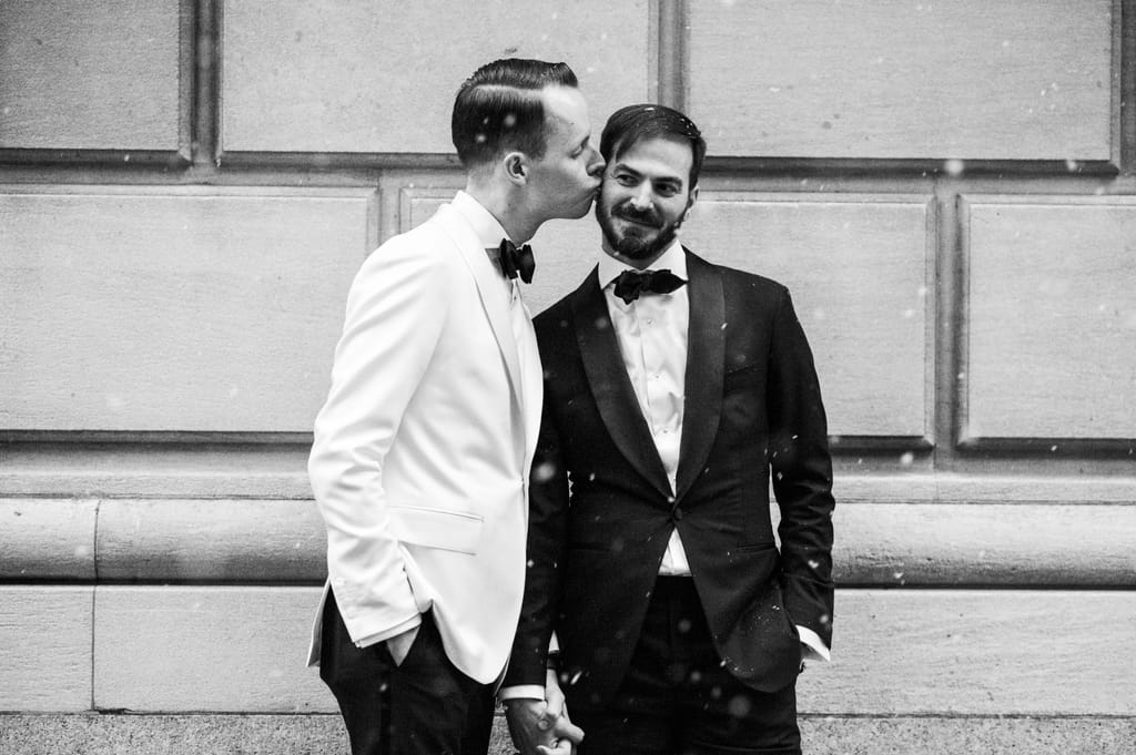 Kyle and Carl on their wedding day, photograph 38 of 100