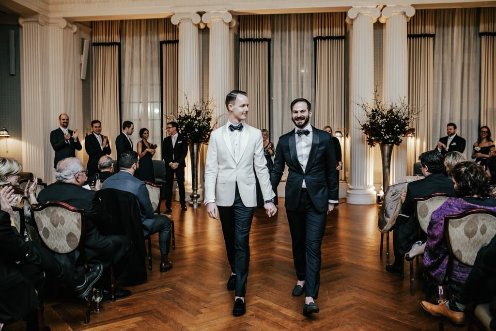 Kyle and Carl on their wedding day, photograph 61 of 100