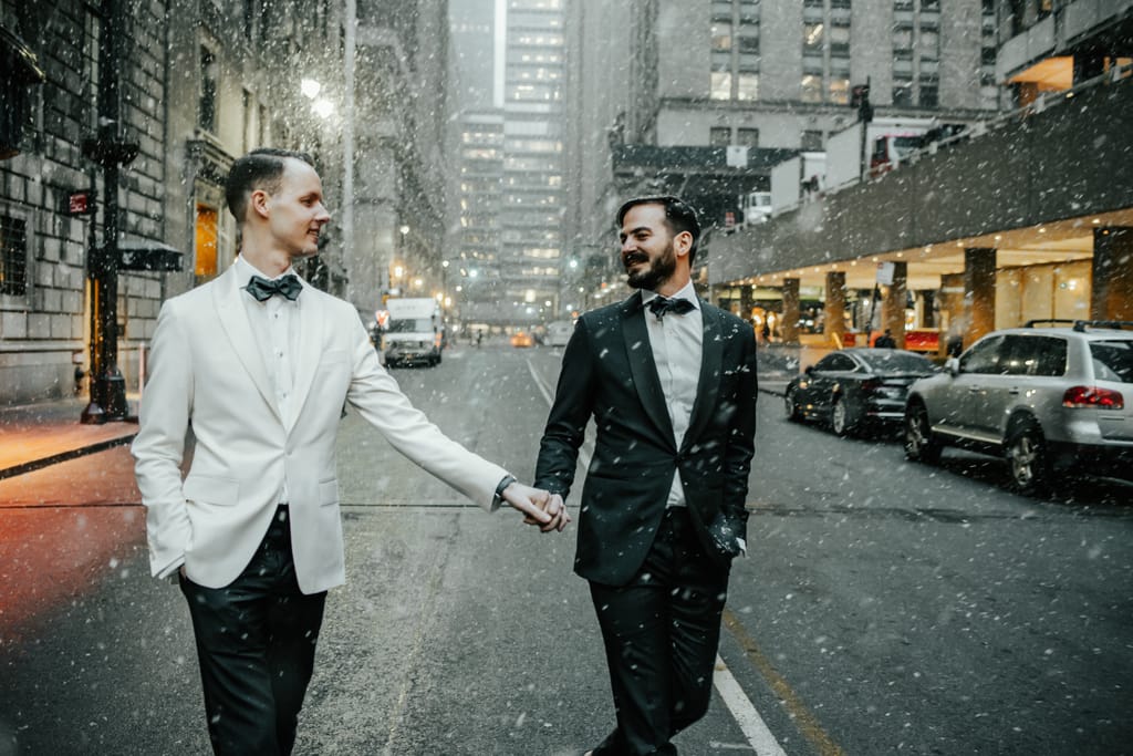 Kyle and Carl on their wedding day, photograph 40 of 100