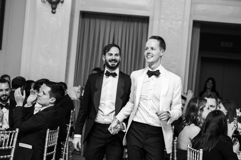 Kyle and Carl on their wedding day, photograph 70 of 100