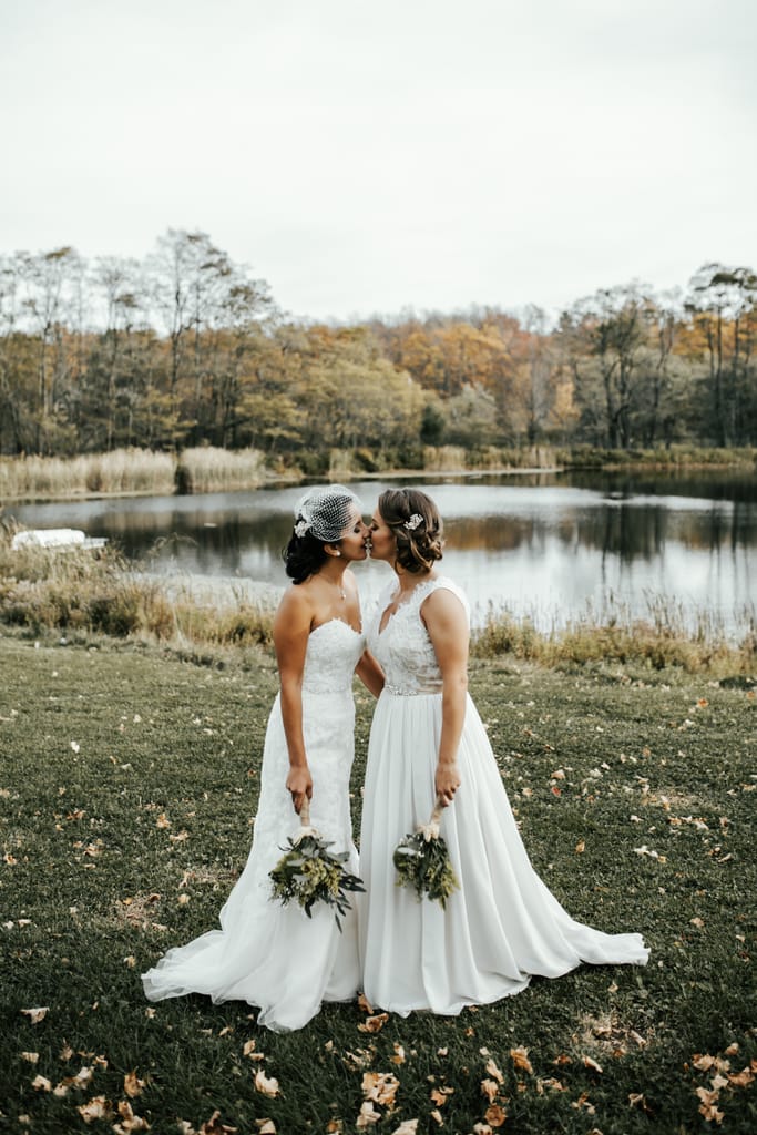 Melissa and Natalie on their wedding day, photograph 48 of 112