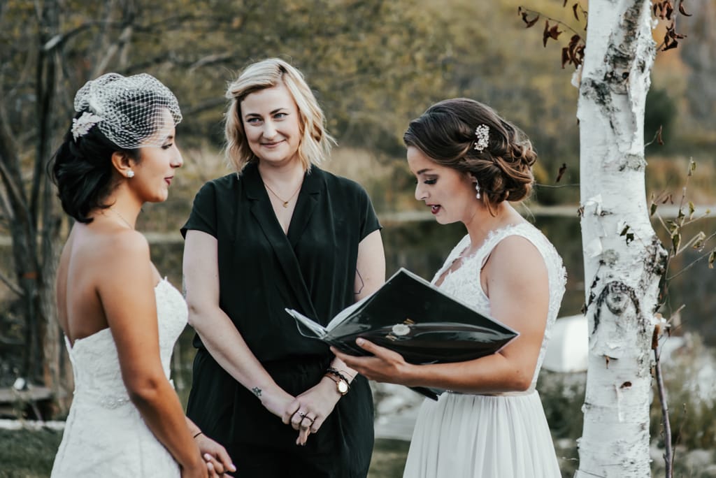 Melissa and Natalie on their wedding day, photograph 78 of 112