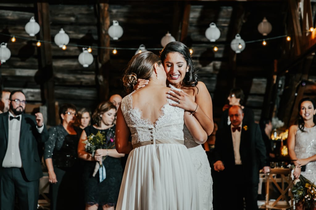 Melissa and Natalie on their wedding day, photograph 101 of 112