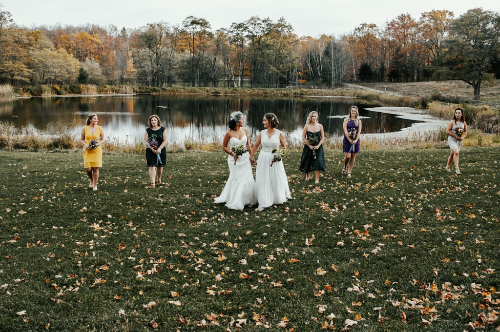 Melissa and Natalie on their wedding day, photograph 51 of 112