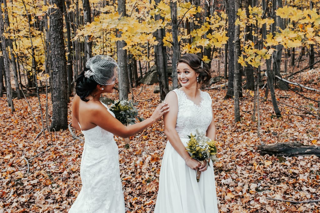 Melissa and Natalie on their wedding day, photograph 31 of 112