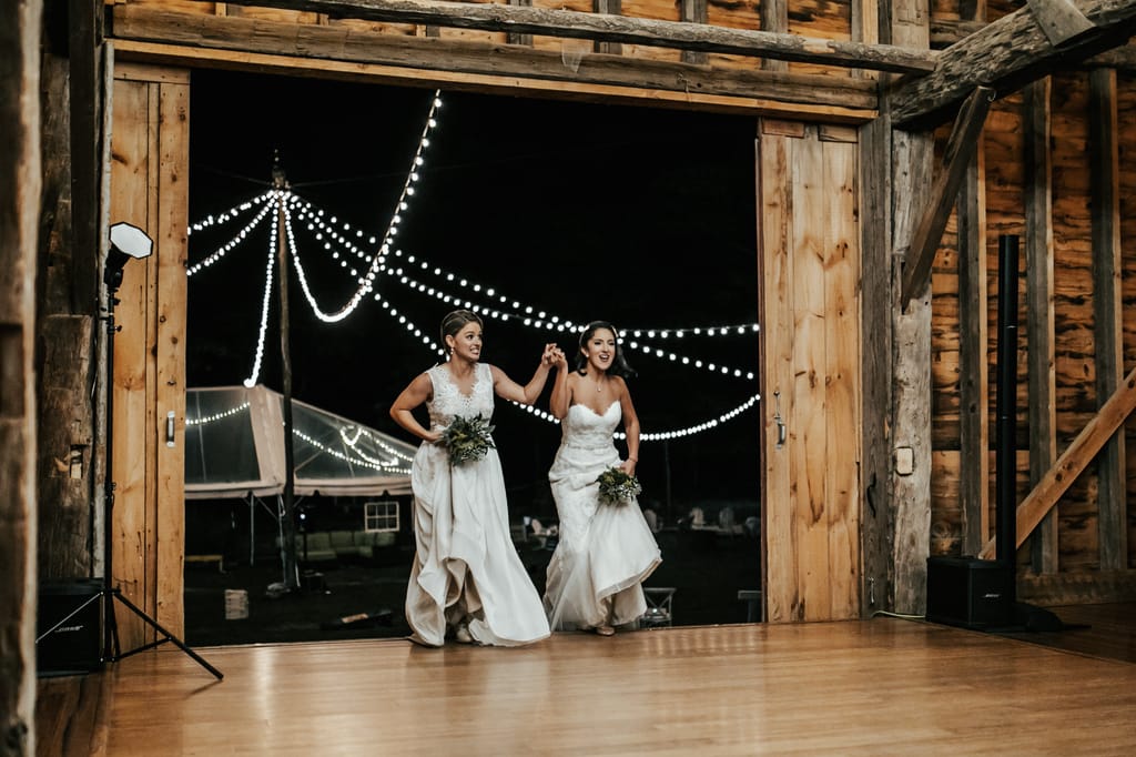 Melissa and Natalie on their wedding day, photograph 98 of 112