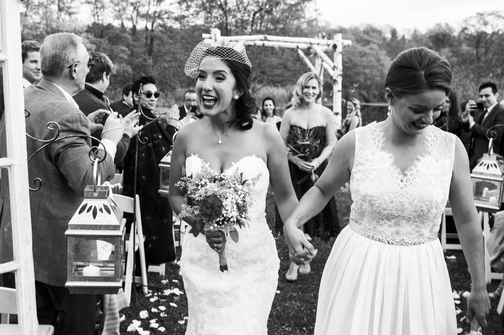Melissa and Natalie on their wedding day, photograph 84 of 112