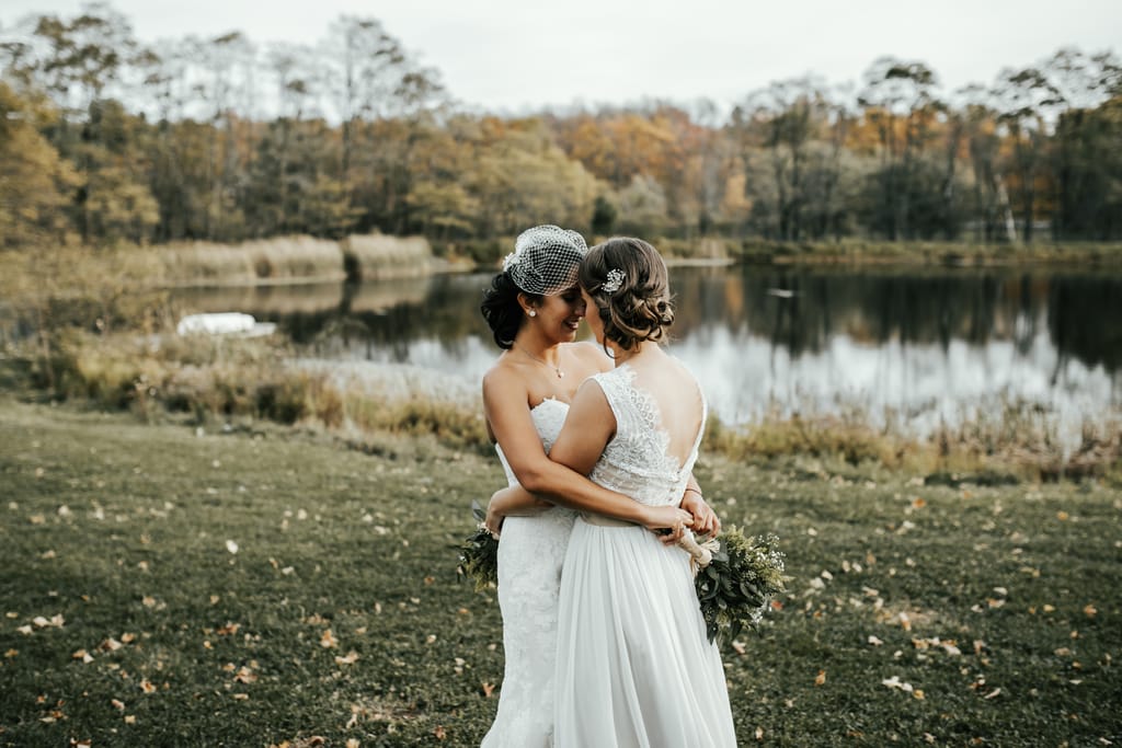 Melissa and Natalie on their wedding day, photograph 50 of 112