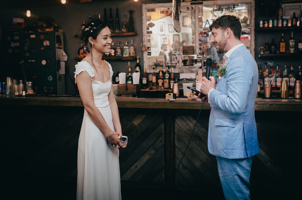 Rachel and David on their wedding day, photograph 112 of 143